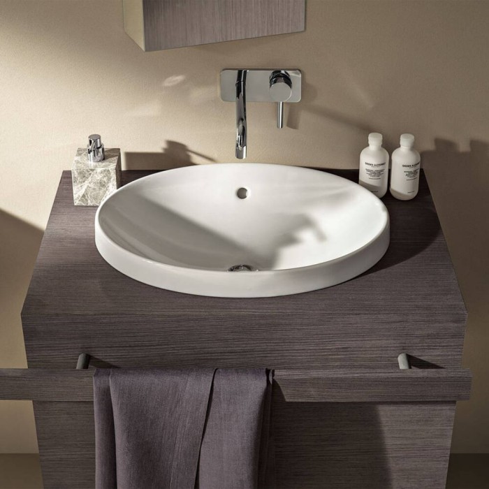 Раковина Geberit VariForm 500.717.01.2 врізна у стільницю Раковина Geberit VariForm 500.717.01.2 врізна у стільницю