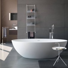 Ванна зі штучного каменю Treesse Carezza V308BO 180x85 см, білий матовий