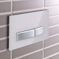 Клавіша змиву Geberit Sigma50 115.672.11.2 білий/латунь