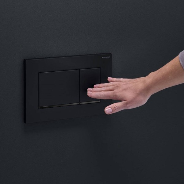Клавіша змиву Geberit Sigma20 square 115.883.16.1 чорний
