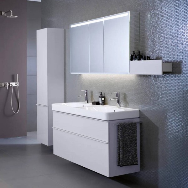 Раковина Geberit Smyle Square 500.223.01.1 120 см подвійна