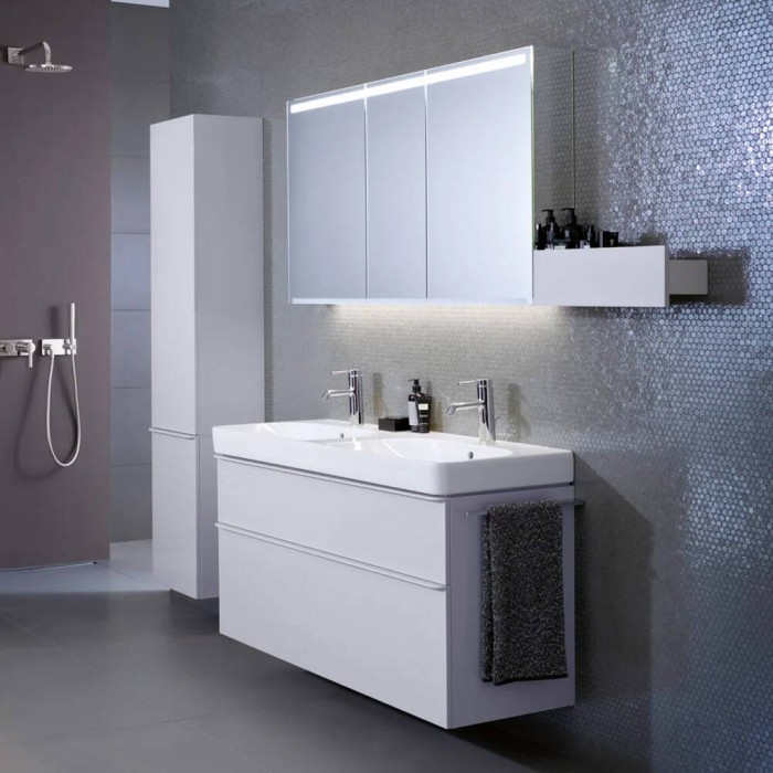 Раковина Geberit Smyle Square 500.223.01.1 120 см подвійна