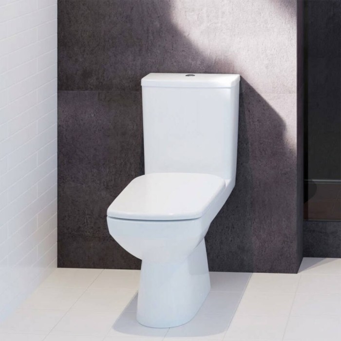 Унітаз підлоговий Geberit Selnova Square 500.152.01.1 Rimfree без бачка та сидіння