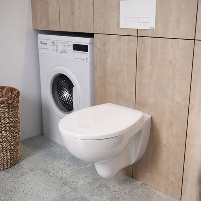 Унітаз підвісний Kolo Rekord K99033000 безобідковий з сидінням soft-close, Click2Clean Унітаз підвісний Kolo Rekord K99033000 безобідковий з сидінням soft-close, Click2Clean