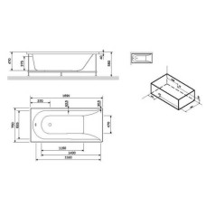 Каркас для ванни AM.PM Spirit W72A-170-075W-R2 170х75 см