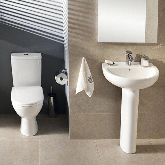 Унітаз-компакт Kolo Status 2395050UA із сидінням з дюропласту Soft close, Click2Clean