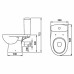 Унітаз-компакт Kolo Status 2395250UA із сидінням з дюропласту Soft close, Click2Clean