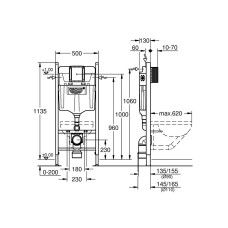 Інсталяція для унітаза Grohe Rapid SL 388400WG 2в1