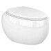 Унітаз підвісний RAK Ceramics Cloud CLOWC1446AWHA безобідковий з кришкою CLOSC3901WH Soft Close