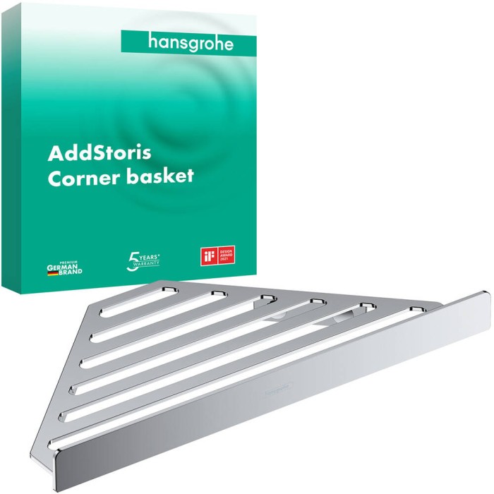 Полиця металева Hansgrohe AddStoris 41741000 кутова, хром