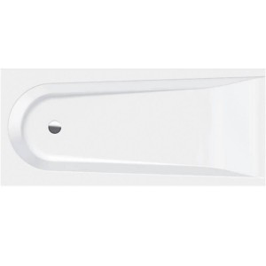 Ванна акрилова Vayer Boomerang 170x75 см посилений борт, з ніжками WBW001