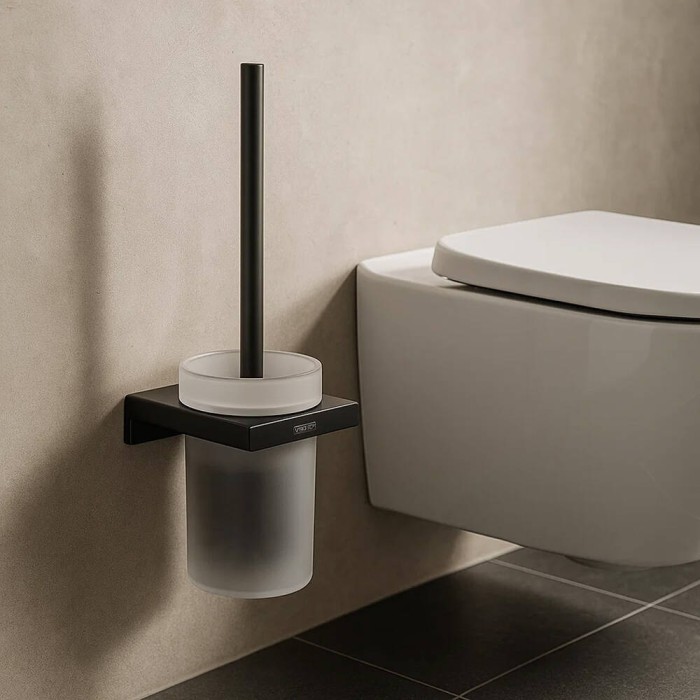 Щітка для унітаза Hansgrohe AddStoris 41752670 з тримачем чорний матовий