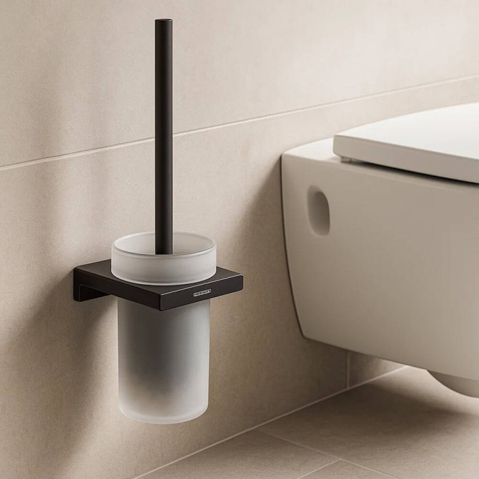 Щітка для унітаза Hansgrohe AddStoris 41752670 з тримачем чорний матовий