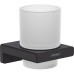Склянка Hansgrohe AddStoris 41749670 з тримачем чорний матовий