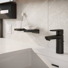Склянка Hansgrohe AddStoris 41749670 з тримачем чорний матовий
