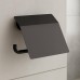 Тримач для туалетного паперу Hansgrohe AddStoris 41753670 з кришкою чорний матовий
