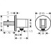Шлангове підключення Hansgrohe FixFit S 26888000 з тримачем для душу