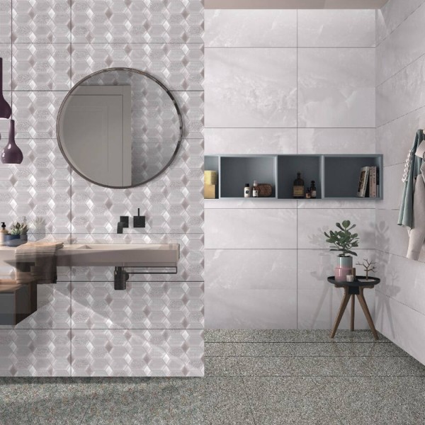 Плитка Ceramica Deseo Violeta Silver 30х90 см