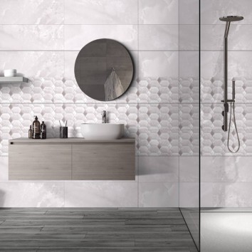 Плитка Ceramica Deseo Violeta Silver 30х90 см