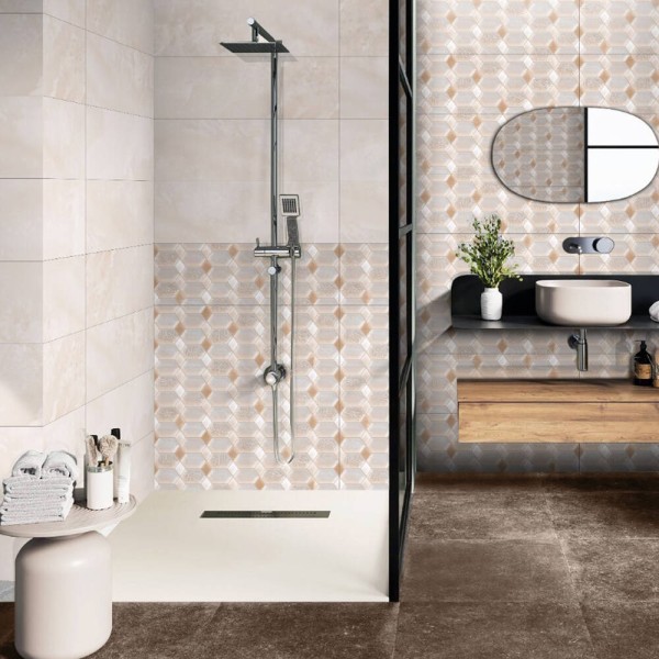 Плитка Ceramica Deseo Violeta Crema 30х90 см