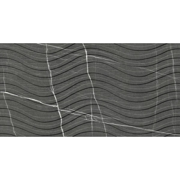Керамограніт ITT Ceramic Kairos Graphite Decor Matt Rect. 59,5х119,2 см