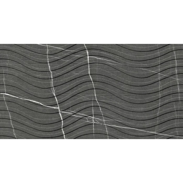 Керамограніт ITT Ceramic Kairos Graphite Decor Matt Rect. 59,5х119,2 см