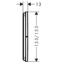 Перемикач режимів прихованого монтажу на 3 режими, хром Hansgrohe ShowerSelect Comfort E 15573000