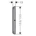 Перемикач режимів прихованого монтажу на 3 режими, хром Hansgrohe ShowerSelect Comfort E 15573000 Перемикач режимів прихованого монтажу на 3 режими, хром Hansgrohe ShowerSelect Comfort E 15573000