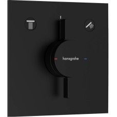 Змішувач прихованого монтажу для душу Hansgrohe DuoTurn E 75417670 чорний матовий