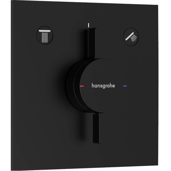 Змішувач прихованого монтажу для душу Hansgrohe DuoTurn E 75417670 чорний матовий
