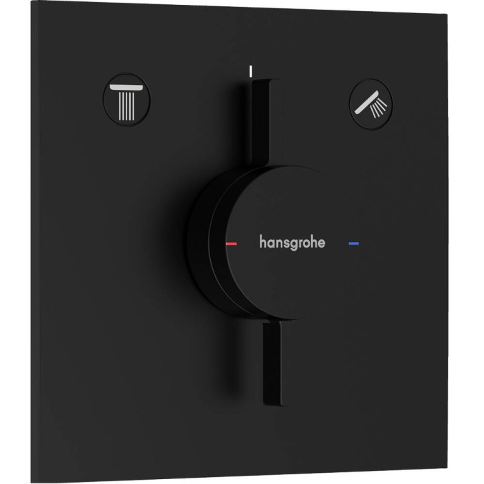 Змішувач прихованого монтажу для душу Hansgrohe DuoTurn E 75417670 чорний матовий