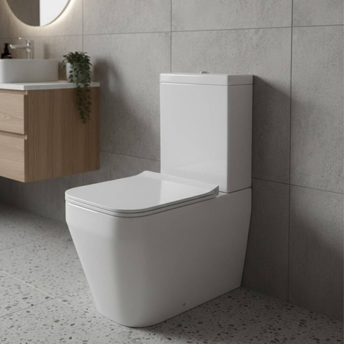 Унітаз-компакт Devit Optima 3110140 безобідковий з кришкою Soft-Close