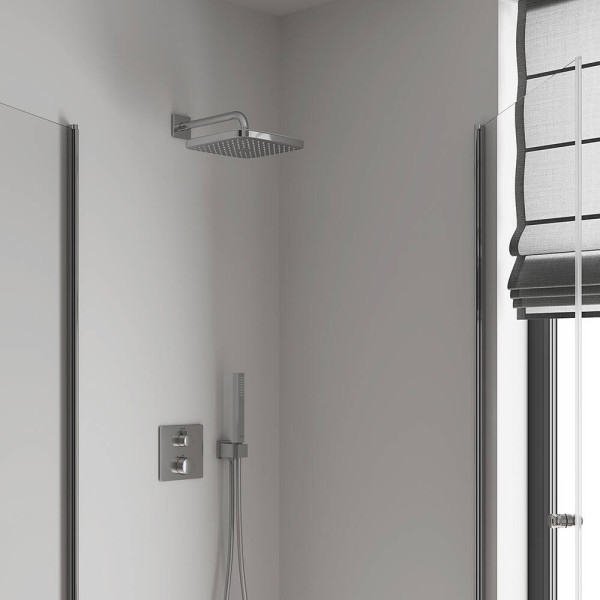 Верхній душ Grohe Tempesta 250 Cube 26687000 з кронштейном до стіни