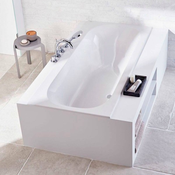 Ванна акрилова Geberit Soana 554.004.01.1 180х80 см тонкий край, з ніжками