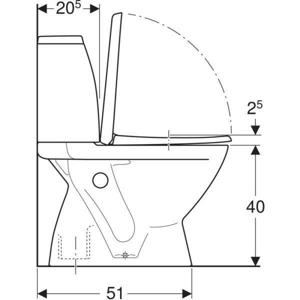 Унітаз-компакт KOLO Runa L89206200 з сидінням з кришкою Duroplast, soft-close