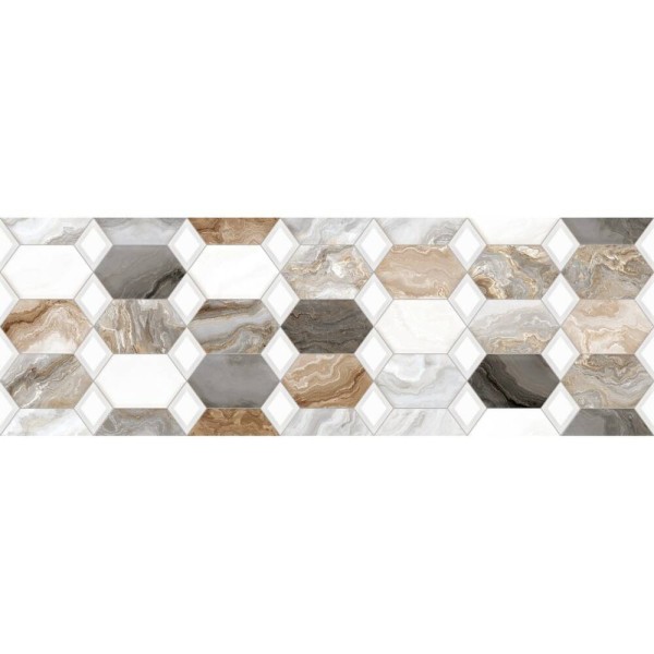 Плитка Ceramica Deseo Arabesque Grey Decor 30х90 см декор