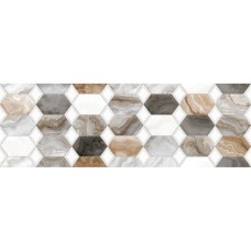 Плитка Ceramica Deseo Arabesque Grey Decor 30х90 см декор