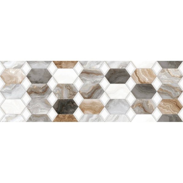Плитка Ceramica Deseo Arabesque Grey Decor 30х90 см декор
