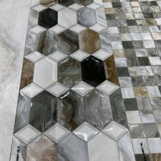 Плитка Ceramica Deseo Arabesque Grey Decor 30х90 см декор