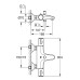 Змішувач для ванни Grohe Grohtherm 800 34567000 термостатичний