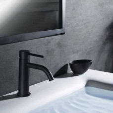 Змішувач для раковини Paffoni LIGHT LIG075NO з донним клапаном, чорний матовий