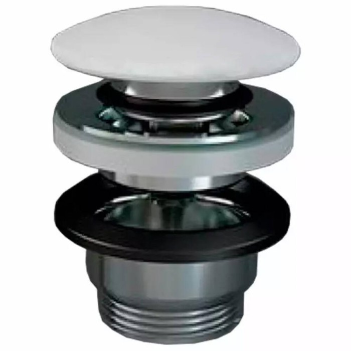 Донний клапан для раковини RAK Ceramics Feeling DUO000500A Click-Clack, білий матовий