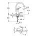 Змішувач для кухні Grohe Eurosmart New T 33202003