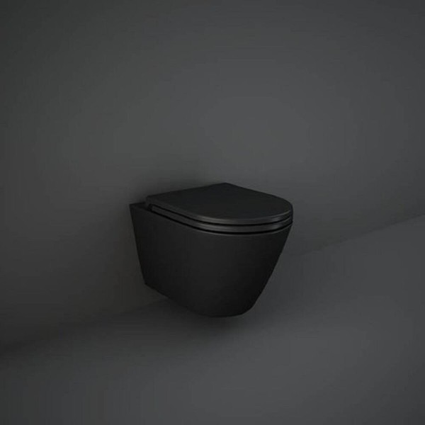 Унітаз підвісний RAK Ceramics FEELING RSTSC3901504 + RST23504A безобідковий із сидінням Soft Close