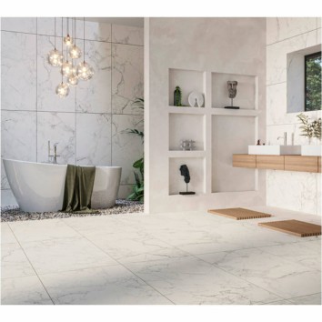 Керамограніт Cersanit GPT 1006 White Satin Rect 59,8x119,8 см