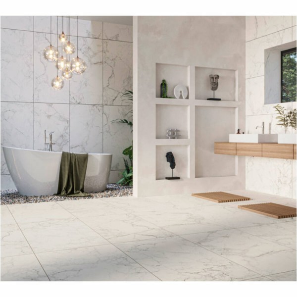 Керамограніт Cersanit GPT 1006 White Satin Rect 59,8x119,8 см