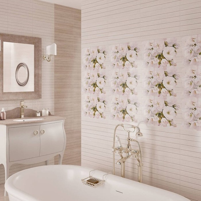 Декор Cersanit Carmel Inserto Flower 25x40 см