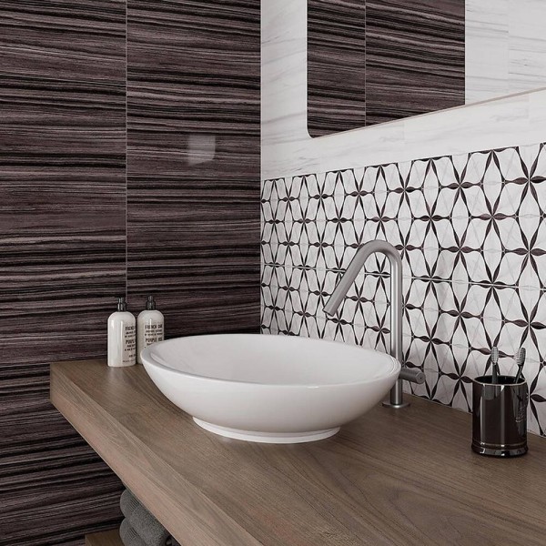 Плитка Cersanit Teri Brown Glossy 25x40 см