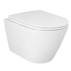 Унітаз підвісний RAK Ceramics Feeling RST23500A + RSTSC3901500 безобідковий з кришкою SLIM Soft Close
