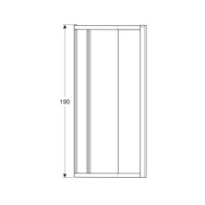 Душова кабіна Geberit Geo 560.121.00.2 1/4 кола 900x900 без піддону